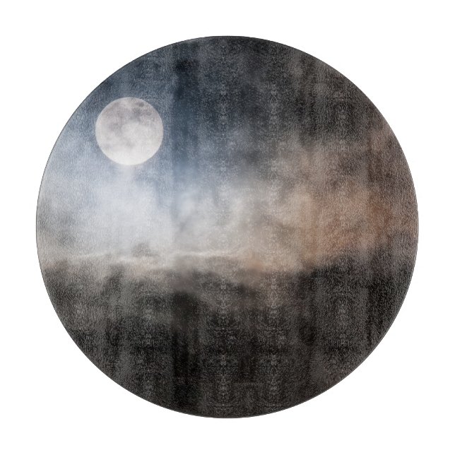 Vollmond Schneidebrett (Vorderseite)
