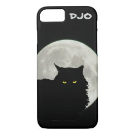 Vollmond Schwarze Katze-Ruhe Case-Mate iPhone Hülle