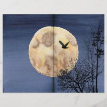 Vollmond-Scrapbook-Papier