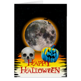 Vollmond, Skull und Blue Pumpkin auf der Night Car