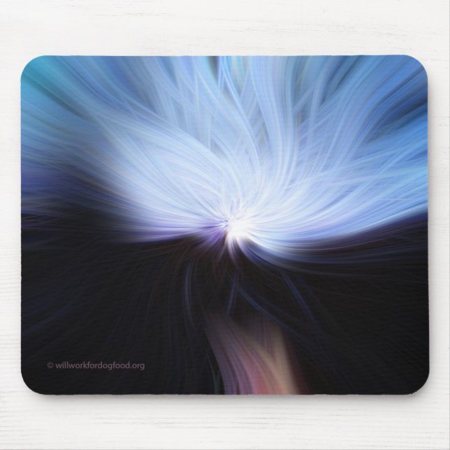 Vollmond steigendes Mousepad (Vorne)