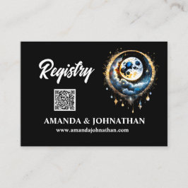 Vollmond sternig Nacht luna celestial chic Begleitkarte