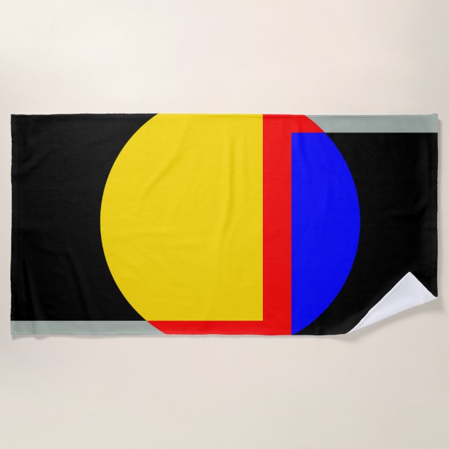 Vollmond Strandtuch (Vorderseite)