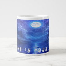 Vollmond Tasse Ruhe Natur Inspiriert Kaffee Cup