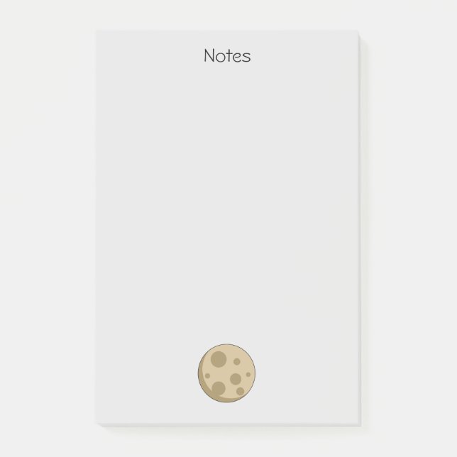 Vollmond | Text hinzufügen Post-it Klebezettel (Vorderseite)