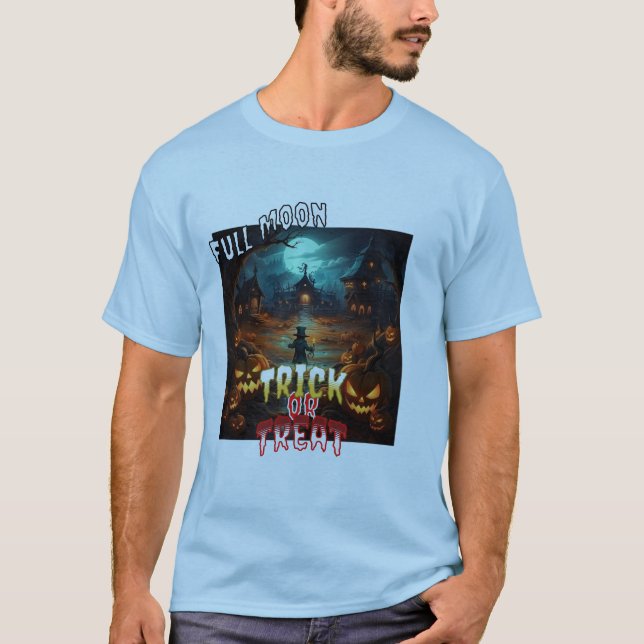 Vollmond-Trick oder Trete T-Shirt (Vorderseite)