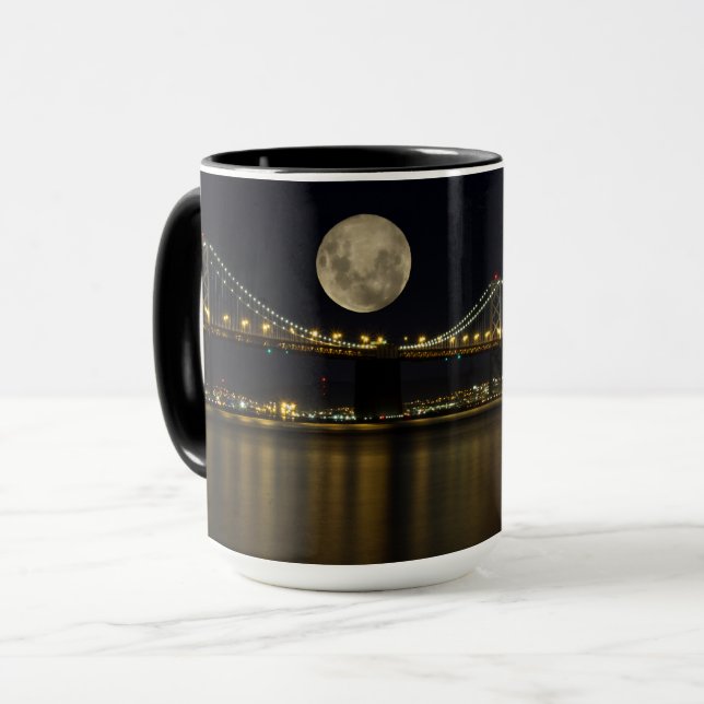 Vollmond über der Bucht Tasse (Vorderseite Links)