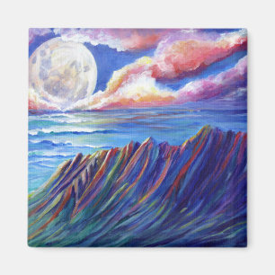 Vollmond über Kauai Kalalau Tal Magnet