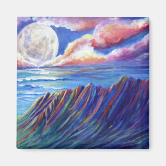 Vollmond über Kauai Kalalau Tal Magnet