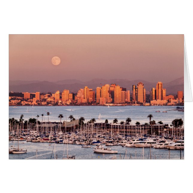 Vollmond über San Diego (Vorderseite (Horizontal))