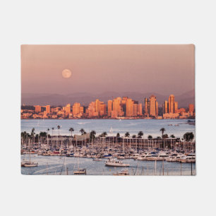Vollmond über San Diego Fußmatte