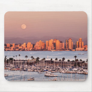 Vollmond über San Diego Mousepad