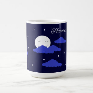 Vollmond um Mitternacht & Sterne: Kaffeetasse
