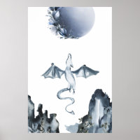 Vollmond und Dragon Dusty Blue