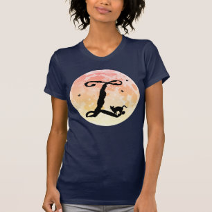 Vollmond- und Kat-L-T - Shirt