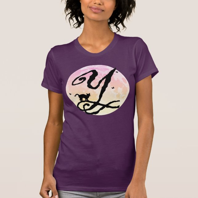 Vollmond- und Kat-Y-T - Shirt (Vorderseite)