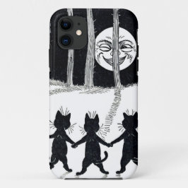 Vollmond und Katzen, Louis Wain iPhone 11 Hülle
