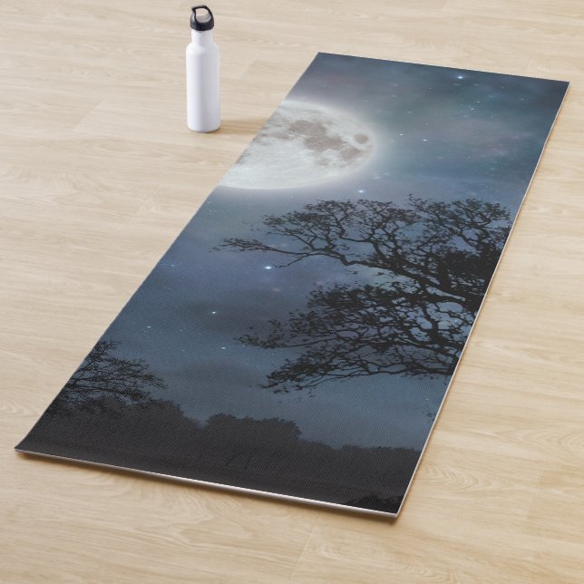 Vollmond und Starry Sky Yogamatte (Beispiel)