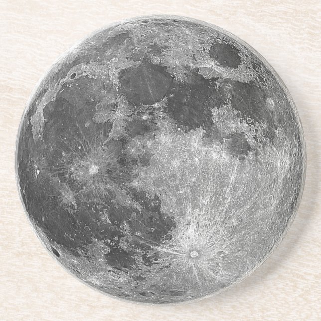 Vollmond-Untersetzer Getränkeuntersetzer (Vorne)