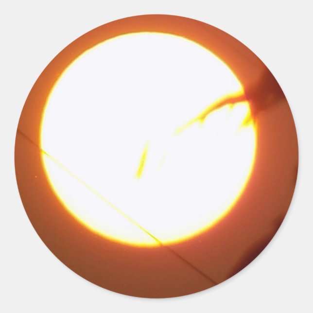 Vollmond verzaubern runder aufkleber (Vorderseite)