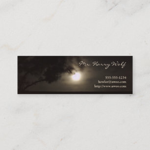 Vollmond-Visitenkarte Mini Visitenkarte