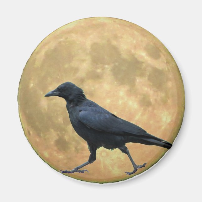 Vollmond, Walking Crow Magnet (Vorne)