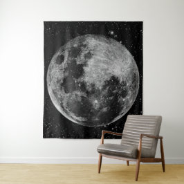 Vollmond Wandteppich