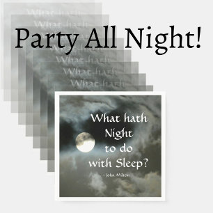 Vollmond Was hat Nacht mit Schlafen zu tun? Serviette