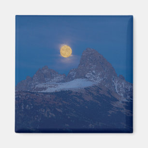 Vollmondaufgang Grand Teton Driggs, Idaho Magnet