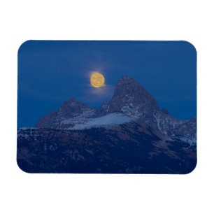 Vollmondaufgang Grand Teton Driggs, Idaho Magnet