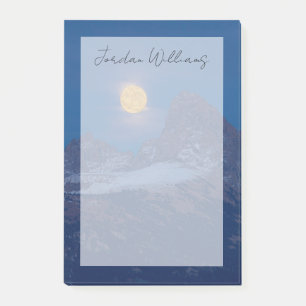 Vollmondaufgang   Grand Teton Driggs, Idaho Post-it Klebezettel