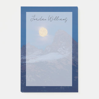 Vollmondaufgang | Grand Teton Driggs, Idaho Post-it Klebezettel