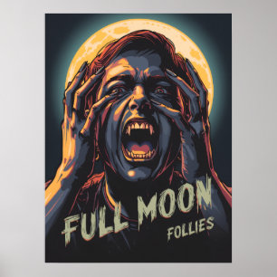 Vollmondfliegen   Werewolf Poster