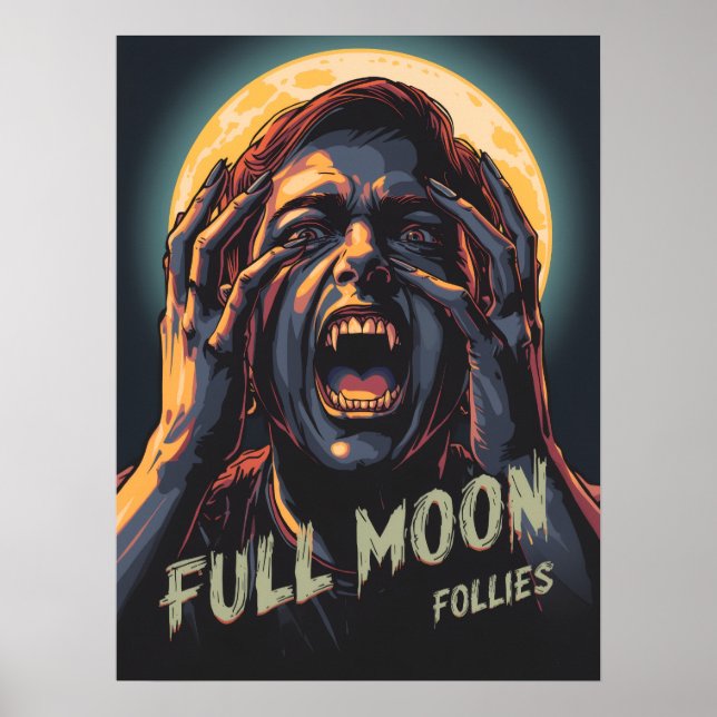 Vollmondfliegen | Werewolf Poster (Vorne)