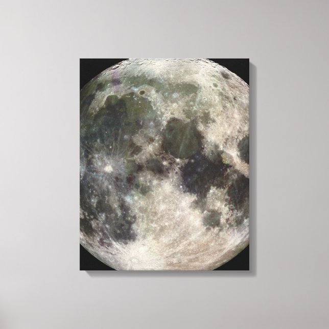 Vollmondfoto Leinwanddruck (Vorderseite)