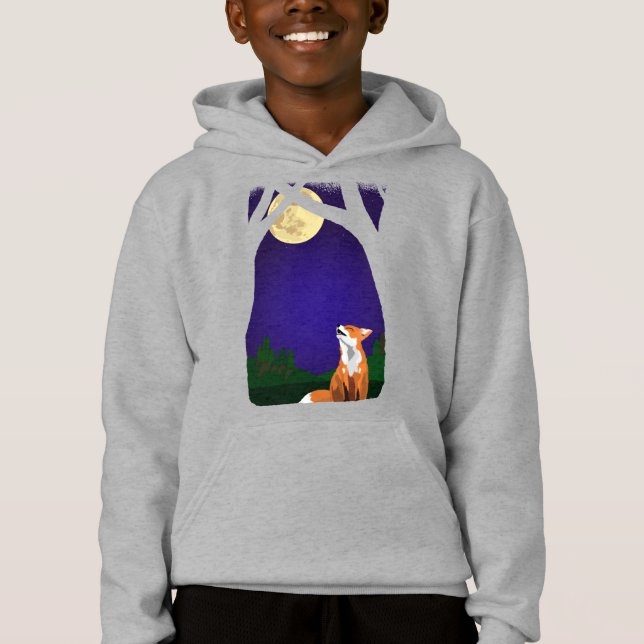 Vollmondfuchs Hoodie (Vorderseite)