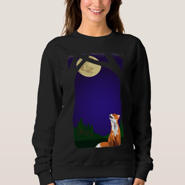 Vollmondfuchs Sweatshirt (Vorderseite)