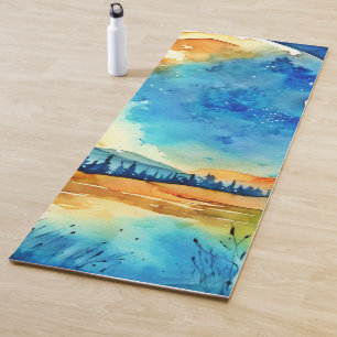 Vollmondmalerei Yogamatte