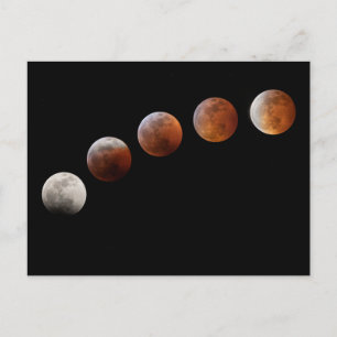 Vollmondphasen Totale Mondfinsternis Colorado Postkarte
