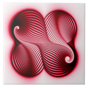 Vollrote Form Fliese