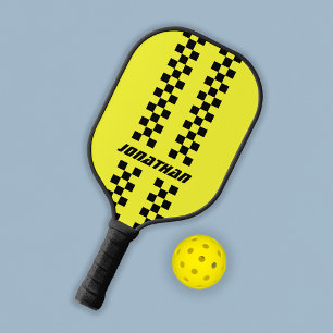 Vollständig angepasste Farben Doppelkarierte Strei Pickleball Schläger