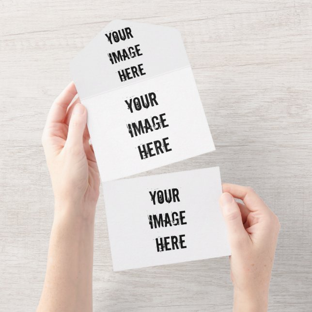 Vollständig anpassbar in einer Hochzeitseinladung All In One Einladung (Abreißen)