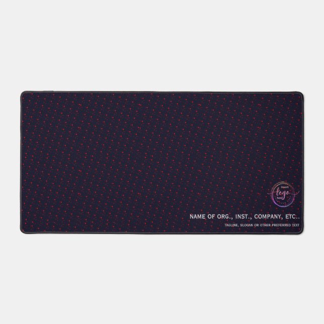 Vollständig anpassbar mit Logo-Slogan für Firmenna Schreibtischunterlage (Vorderseite)