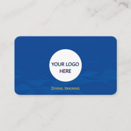 Vollständig anpassbare Blauwellen Visitenkarte