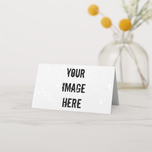 Vollständig anpassbare geklappte Platzkarte (Vorderseite)