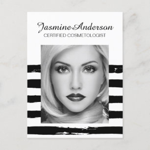 Vollständig anpassbare Makeup Artist Comp Card Postkarte