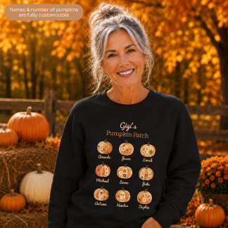 Vollständig anpassbarer Gigi's Kürbisfeld-Pullover Sweatshirt