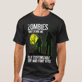 Vollständig anpassbares Halloween-Design mit Zombi T-Shirt