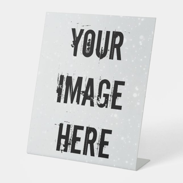 Vollständig anpassbares Pedestal-Zeichen Sockelschild (Vorderseite)