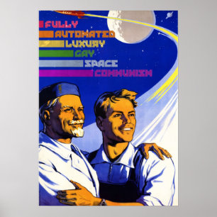 Vollständig automatisierter Luxus Gay Space Kommun Poster